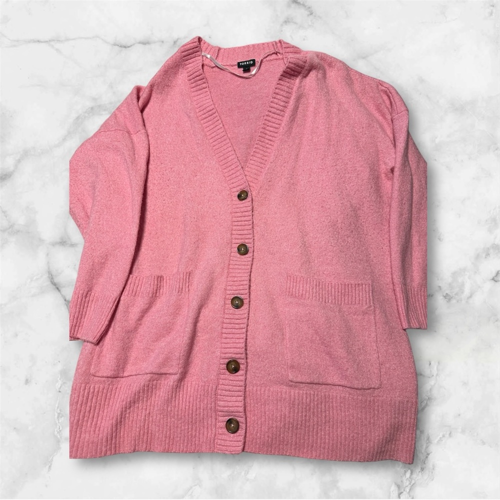 Women's Pink Cardigan Sweater